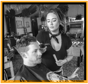 cutting hair