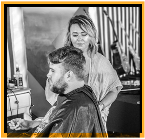 cutting hair